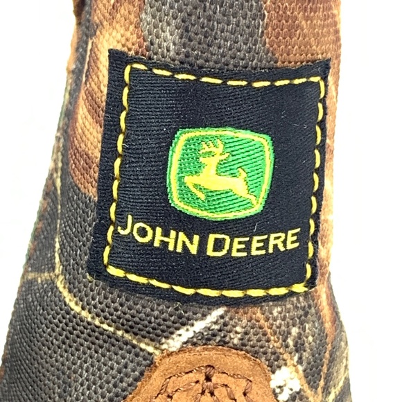 John Deere Johnny Popper JD1188 Infant Toddler Camo Leather Boots 5 M - Picture 5 of 7
